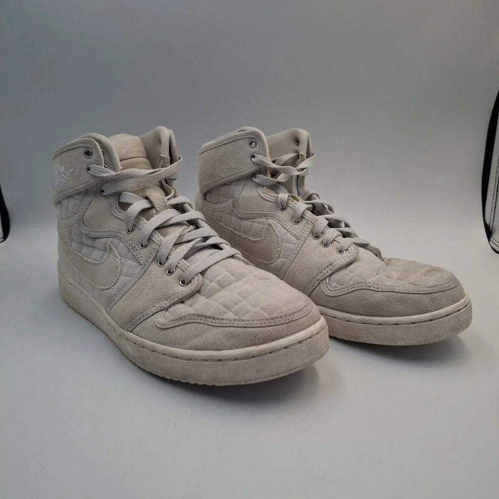 Nike Air Jordan 1 AJKO High Quilted Pure Platinum Mens Size 9 Sneakers